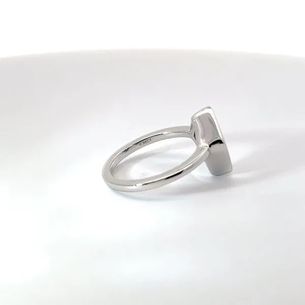 14K White Gold Salt and Pepper Bezel Set Solitaire Ring Image 4 Kirk & Company Jewelers, Inc Milford, OH
