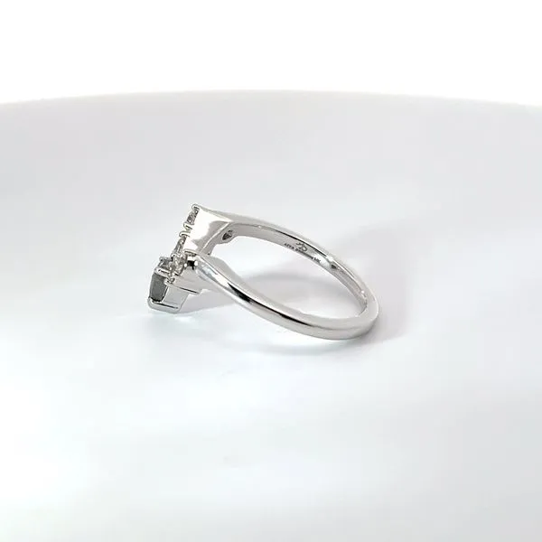 14K White Gold Salt and Pepper Diamond Band Image 2 Kirk & Company Jewelers, Inc Milford, OH