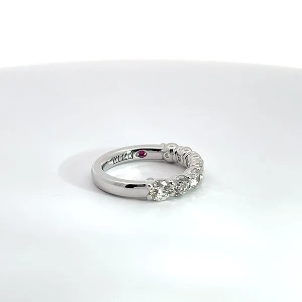 14K White Gold Diamond Anniversary Band Image 4 Kirk & Company Jewelers, Inc Milford, OH