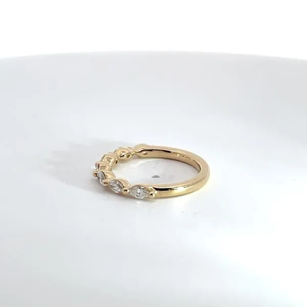 14K Yellow Gold East West Marquise Diamond Band Image 2 Kirk & Company Jewelers, Inc Milford, OH