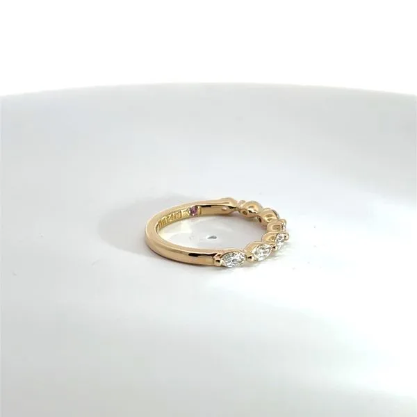 14K Yellow Gold East West Marquise Diamond Band Image 4 Kirk & Company Jewelers, Inc Milford, OH