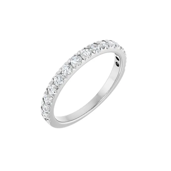14K White Gold French-Set Anniversary Band Kirk & Company Jewelers, Inc Milford, OH