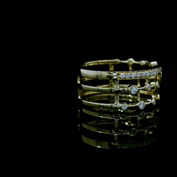 14K Yellow Gold Multi Row Ring Image 3 Kirk & Company Jewelers, Inc Milford, OH