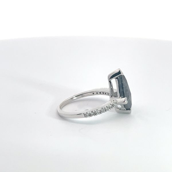 14K White Gold Salt and Pepper Diamond Ring Image 4 Kirk & Company Jewelers, Inc Milford, OH