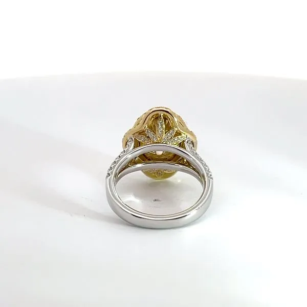 18K White and Yellow Gold and Diamond Fashion Ring Image 3 Kirk & Company Jewelers, Inc Milford, OH
