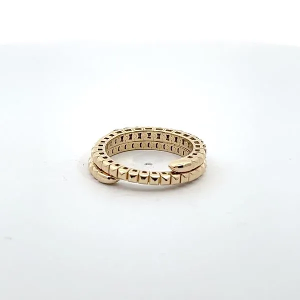 14K Yellow Gold Diamond Wrap Flex Ring Image 3 Kirk & Company Jewelers, Inc Milford, OH