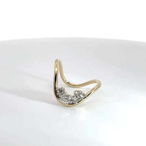 14K Yellow Gold 5 Stone U Ring Kirk & Company Jewelers, Inc Milford, OH