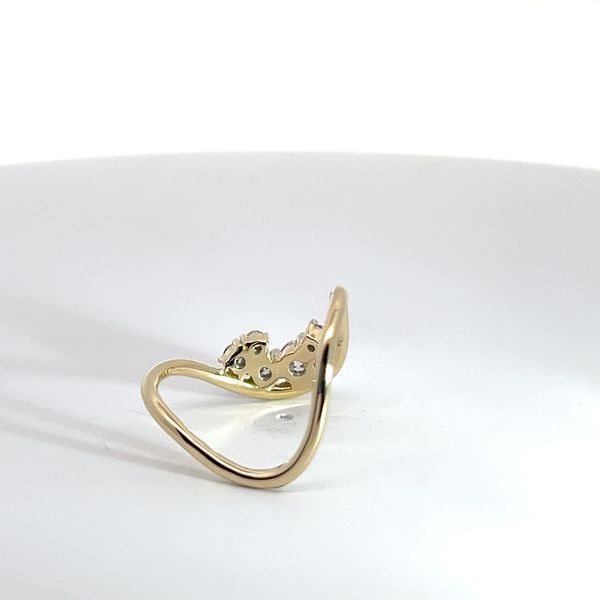 14K Yellow Gold 5 Stone U Ring Image 3 Kirk & Company Jewelers, Inc Milford, OH