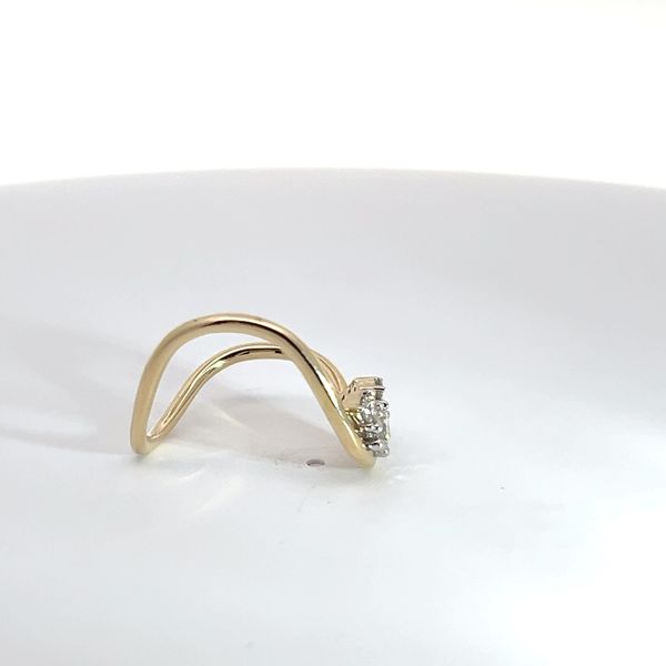 14K Yellow Gold 5 Stone U Ring Image 4 Kirk & Company Jewelers, Inc Milford, OH