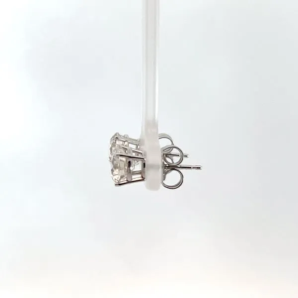14K White Gold 2.16ctw Natural Diamond Studs Image 2 Kirk & Company Jewelers, Inc Milford, OH