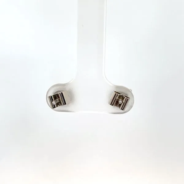 14K White Gold Diamond Studs Image 3 Kirk & Company Jewelers, Inc Milford, OH