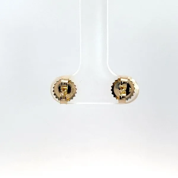 14K Yellow Gold 1.50ct Lab Grown Solitaire Bezel Set Stud Earrings Image 3 Kirk & Company Jewelers, Inc Milford, OH