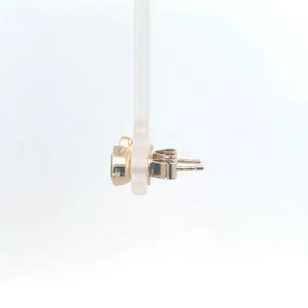 14K Yellow Gold Pear-Shaped Bezel Set Earrings Image 2 Kirk & Company Jewelers, Inc Milford, OH