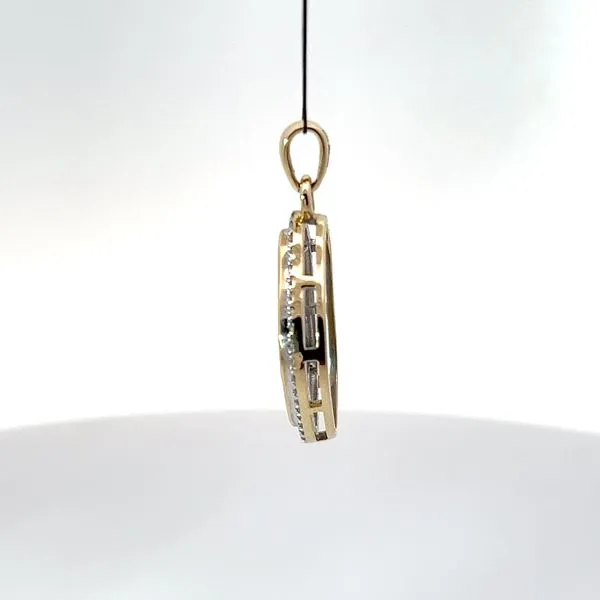 14K Yellow Gold Diamond Pendant Image 2 Kirk & Company Jewelers, Inc Milford, OH