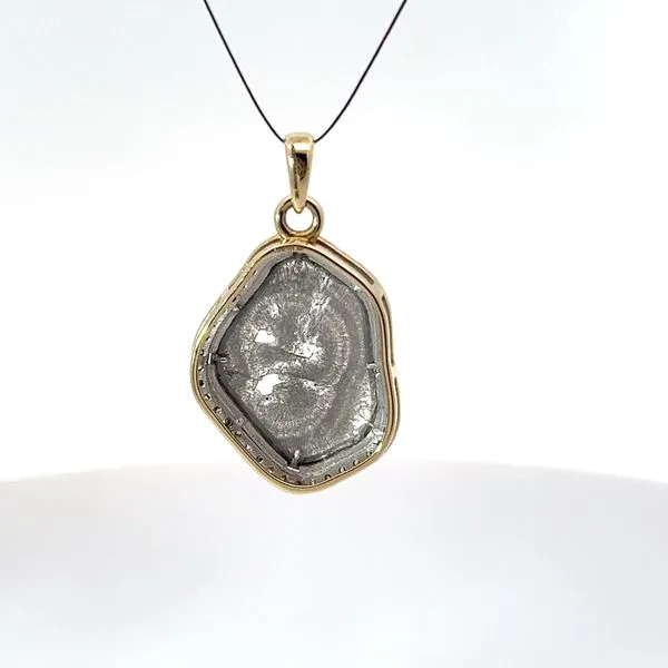 14K Yellow Gold Diamond Pendant Image 3 Kirk & Company Jewelers, Inc Milford, OH