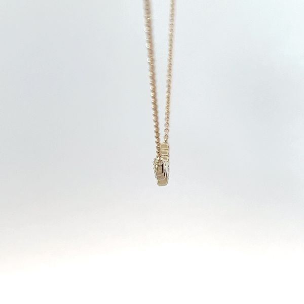 10K Yellow Gold Diamond Graduated Navette Necklace Image 4 Kirk & Company Jewelers, Inc Milford, OH