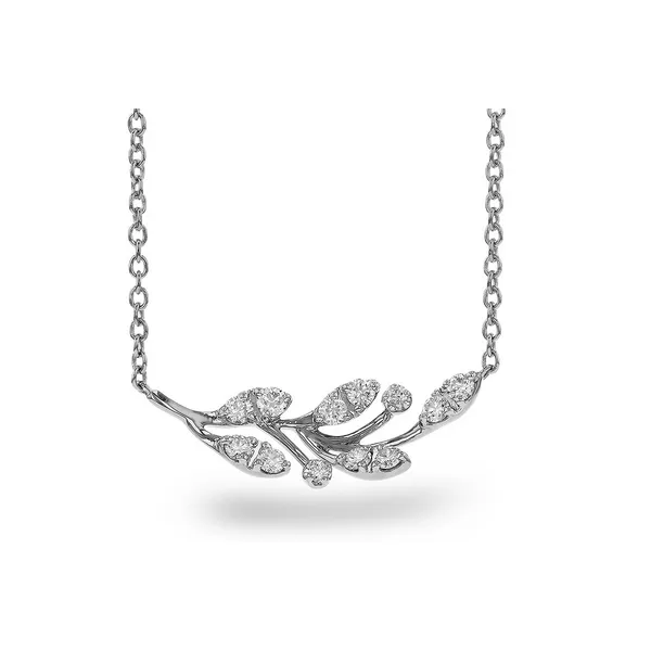 14K White Gold Diamond Branch Necklace Kirk & Company Jewelers, Inc Milford, OH