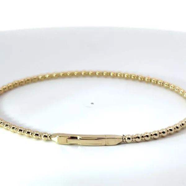 14K Yellow Gold Flexi Bangle Image 3 Kirk & Company Jewelers, Inc Milford, OH