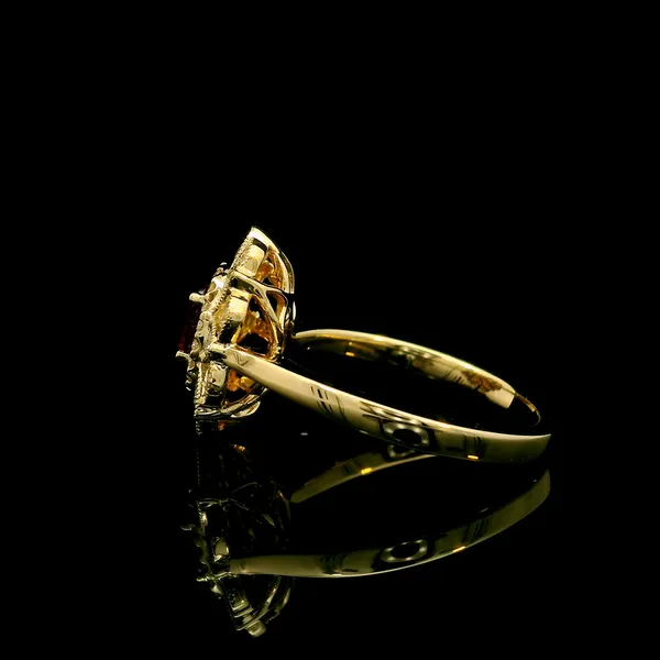14K Yellow Gold Ruby and Diamond Ring Image 2 Kirk & Company Jewelers, Inc Milford, OH