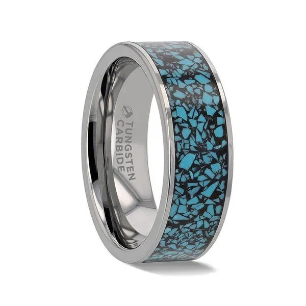 Thorsten Turkuaz Tungsten and Turquoise Band Kirk & Company Jewelers, Inc Milford, OH