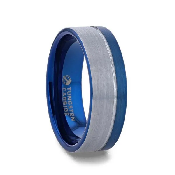 Thorsten AtlanticTungsten and Blue Ion Band Kirk & Company Jewelers, Inc Milford, OH