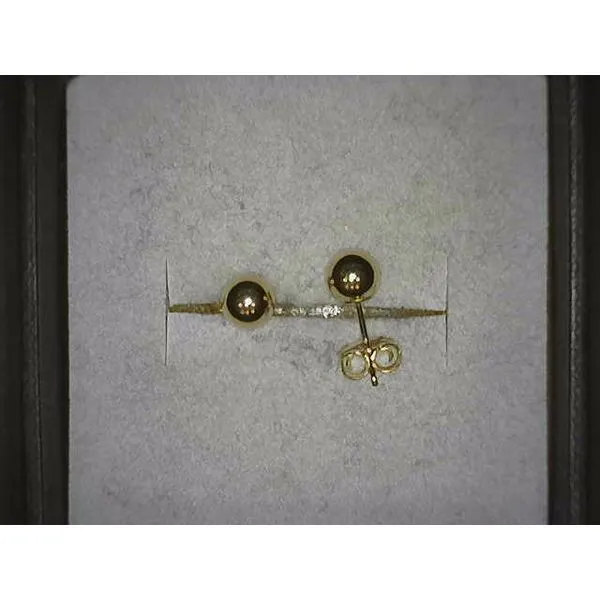 14K Yellow Gold Ball Stud Earrings Kirk & Company Jewelers, Inc Milford, OH