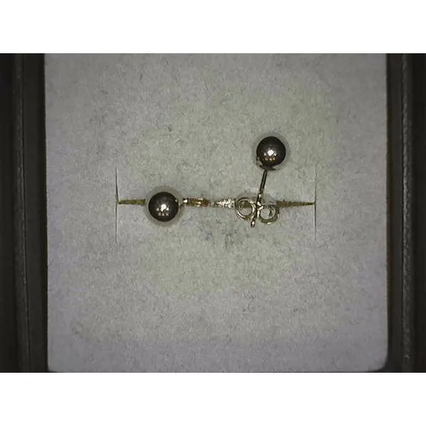14K White Gold Ball Stud Earrings Kirk & Company Jewelers, Inc Milford, OH