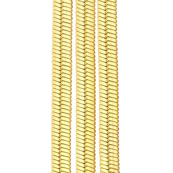 14K Yellow Gold Snake Chain Earrings Image 3 Kirk & Company Jewelers, Inc Milford, OH