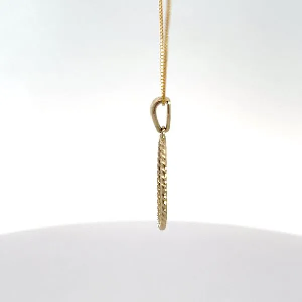 10K Yellow Gold Blank Medallion Pendant Image 2 Kirk & Company Jewelers, Inc Milford, OH