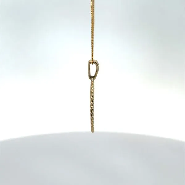 10K Yellow Gold Blank Medallion Pendant Image 4 Kirk & Company Jewelers, Inc Milford, OH