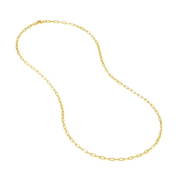 14K Yellow Gold Paper Clip Chain Bracelet Kirk & Company Jewelers, Inc Milford, OH