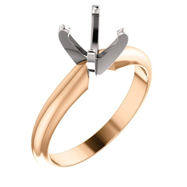 14K Rose Gold Tiffany Solitaire Engagement Ring Image 3 Koerbers Fine Jewelry Inc New Albany, IN