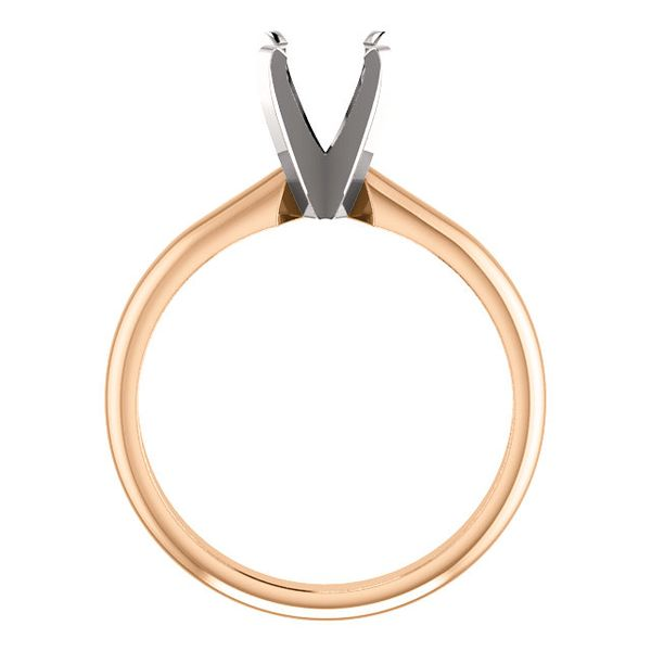 14K Rose Gold Tiffany Solitaire Engagement Ring Image 4 Koerbers Fine Jewelry Inc New Albany, IN