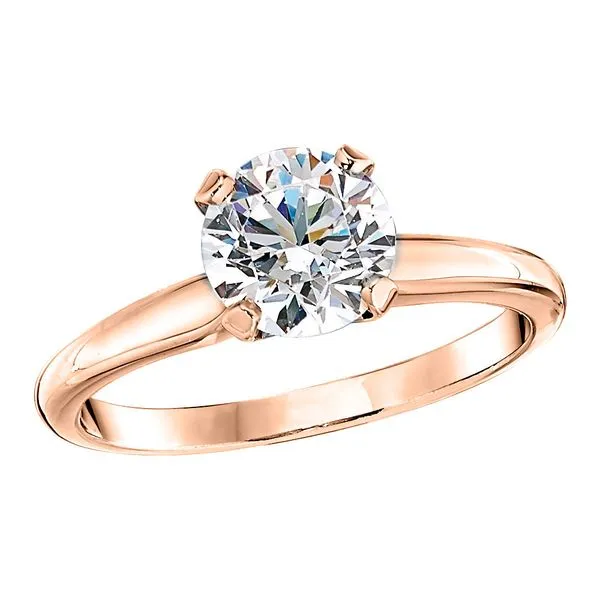 14K Rose Gold Classic Die Struck Solitaire Engagement Ring Koerbers Fine Jewelry Inc New Albany, IN