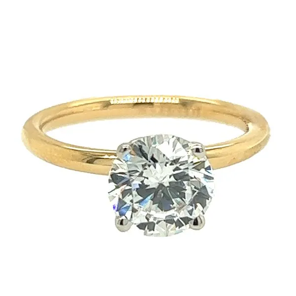 18K Yellow Gold Diamond Solitaire Engagement Ring Koerbers Fine Jewelry Inc New Albany, IN