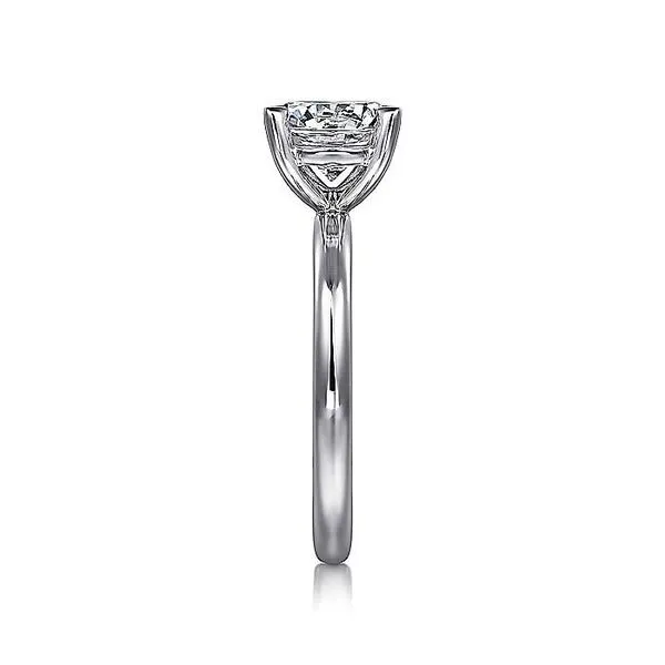 14K White Gold Round Solitaire Engagement Ring Image 4 Koerbers Fine Jewelry Inc New Albany, IN