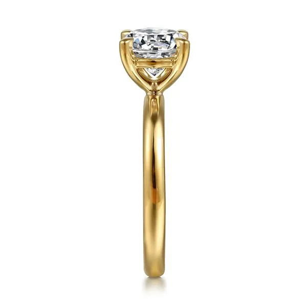 14K Yellow Gold Round Solitaire Engagement Ring Image 4 Koerbers Fine Jewelry Inc New Albany, IN
