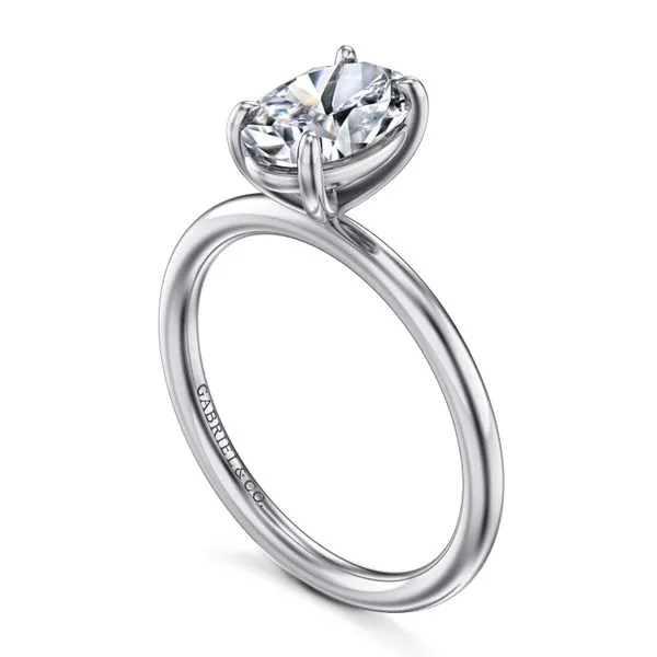 14K White Gold Solitaire Engagement Ring Image 3 Koerbers Fine Jewelry Inc New Albany, IN