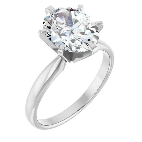 14K White Gold Solitaire Engagement Ring Image 2 Koerbers Fine Jewelry Inc New Albany, IN