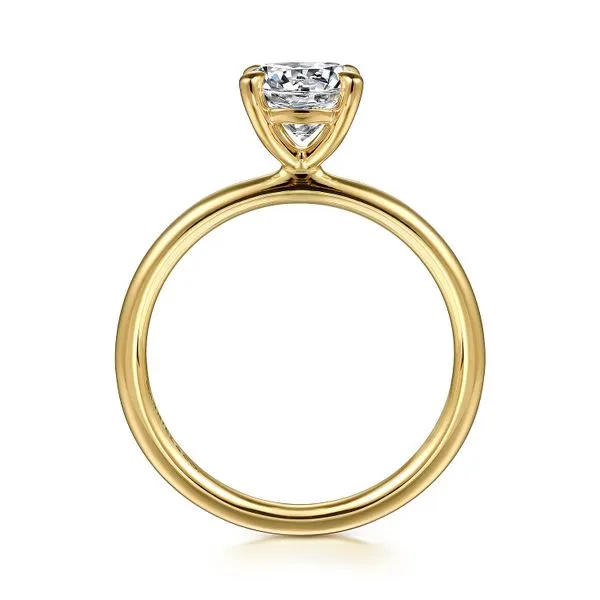 14K Yellow Gold Round Solitaire Engagement Ring Image 2 Koerbers Fine Jewelry Inc New Albany, IN