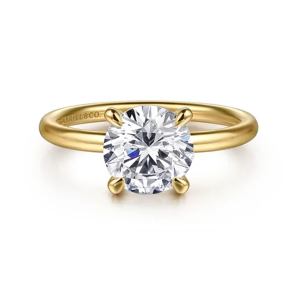 14K Yellow Gold Round Solitaire Engagement Ring Koerbers Fine Jewelry Inc New Albany, IN