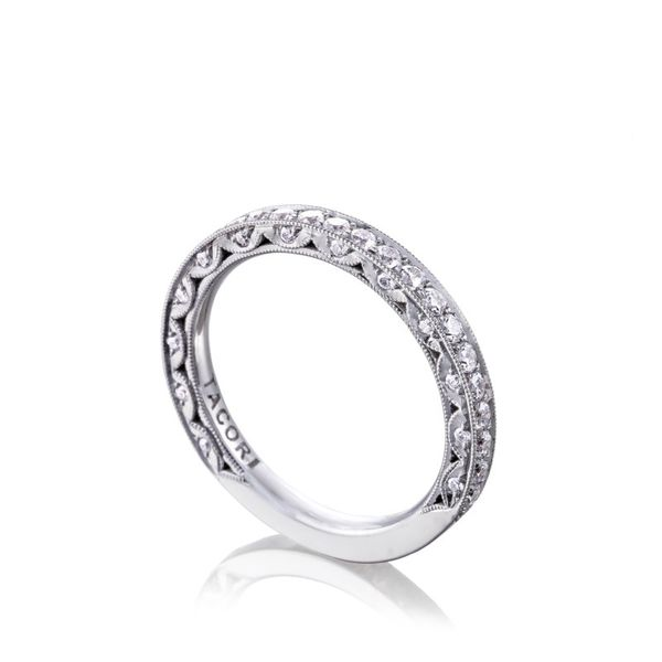 Platinum Tacori RoyalT Diamond Wedding Band Image 2 Koerbers Fine Jewelry Inc New Albany, IN