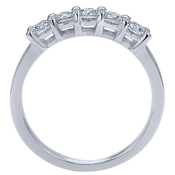 14K White Gold Round 5 Stone Diamond Anniversary Band Image 3 Koerbers Fine Jewelry Inc New Albany, IN