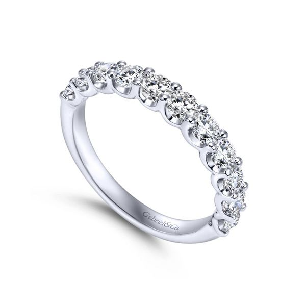 Lady's 14K Classic White Gold Wedding Band. Image 2 Koerbers Fine Jewelry Inc New Albany, IN