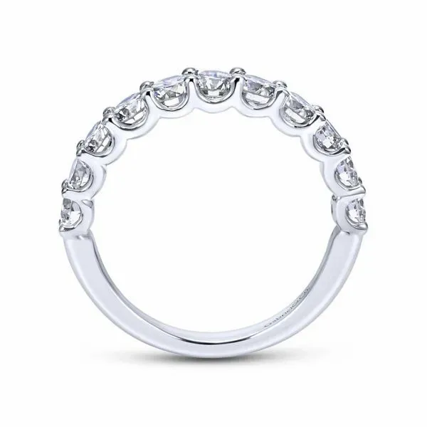 Lady's 14K Classic White Gold Wedding Band. Image 3 Koerbers Fine Jewelry Inc New Albany, IN