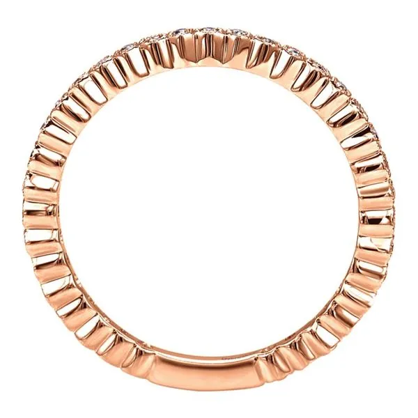 Lady's 14K Rose Gold Wedding Band Image 3 Koerbers Fine Jewelry Inc New Albany, IN