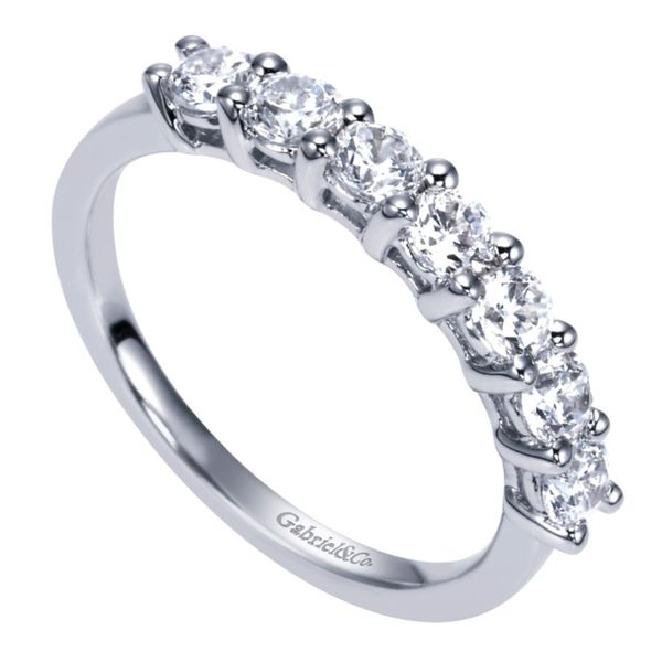 Lady's 14K White Gold 7-Stone Prong Set Band Image 2 Koerbers Fine Jewelry Inc New Albany, IN
