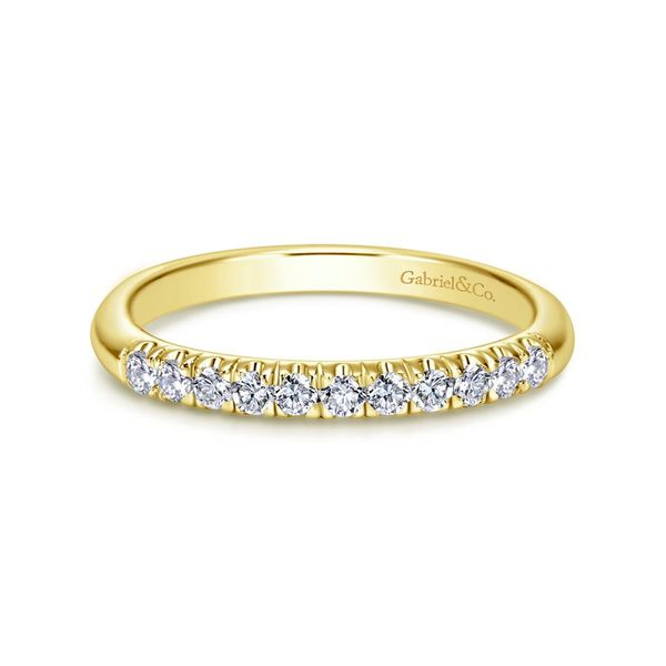 Lady's 14K Yellow Gold Straight Diamond Wedding band Koerbers Fine Jewelry Inc New Albany, IN