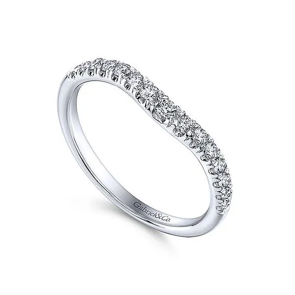 French Pave Curved Wedding Band Image 2 Koerbers Fine Jewelry Inc New Albany, IN