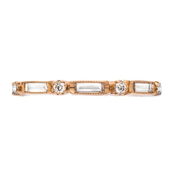 18K Rose Gold Diamond Stackable or Wedding Band Koerbers Fine Jewelry Inc New Albany, IN
